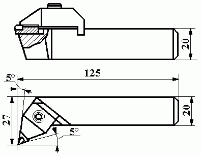 резец отрезной 2130 0009